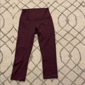 Lululemon Crop Leggings Dark Purple